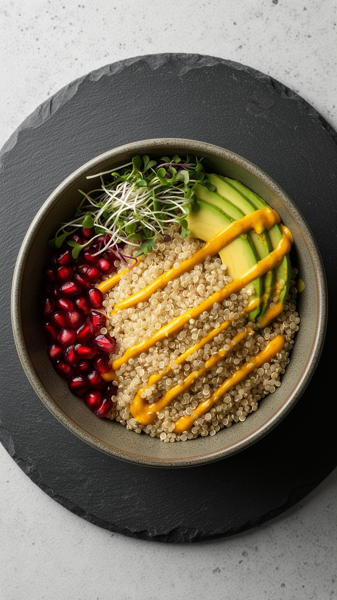 Luxurious organic Buddha bowl